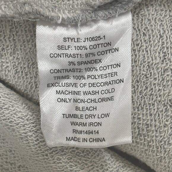 Johnny Was French Terry Hooded Sweatshirt Freyde J10625-1 Medium - Picture 5 of 7